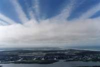 cloud streaks over Zandvlei