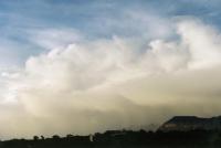 frontal cumulonimbus over Muizenberg Mountain