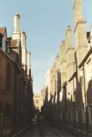 Alley with Cambridge architecture