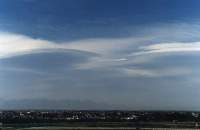 stacked lenticular clouds over Hottentots Holland