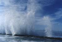 wave splash at tidal pool in Kalk Bay