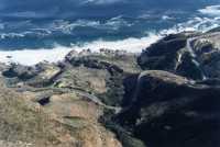closeup of Chapman's Peak Drive from upper Silvermine