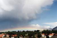 rainbow with cloud over Kenilworth Racecourse
