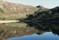 reflections in Silvermine Nature Reserve reservoir
