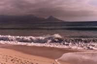 Milnerton Beach lloking towards Table Mountain