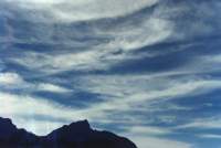 cirrus streaks over Devil's Peak