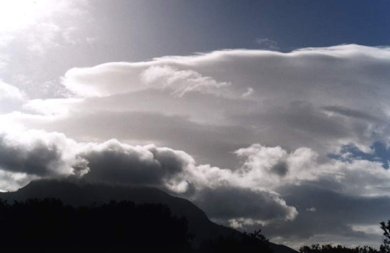 lenticular clouds over Devil's Peak