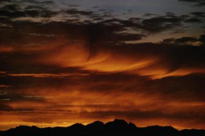 sunrise on spectacular clouds