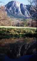 reflection of Table Mountain from Boschenheuwel