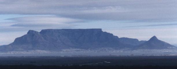 Table Mountain with standing wave cloud