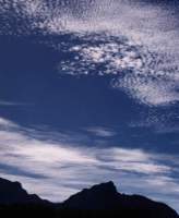 mackerel sky above Devil's Peak