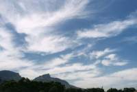 cirrus over Table Mountain and Devil's Peak