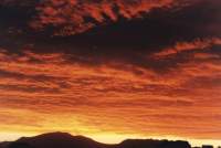 sunset spectacle over Constantiaberg