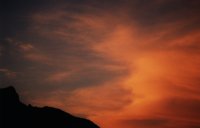 sunset on cirrus over Devil's Peak