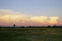 Cumulonimbus band at sunset from Rondebosch Common