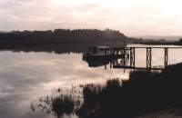 early morning reflection in Knysna Lagoon