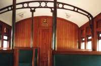 decor in vintage train carriage