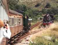 steam trains crossing near Knysna