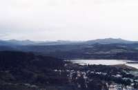 cloudy skies over Knysna lagoon from Belvedere