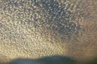 altocumulus rippled layer with cloud shadow