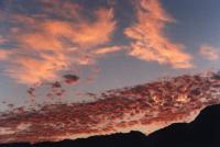 sunset on altocumulus and cirrus