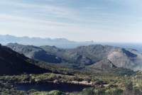 wide angle of Silvermine with pond