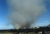 another grass fire behind Kenilworth Racecourse