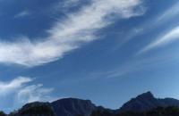 patchy cirrus over Table Mountain