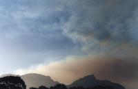 smoke over Table Mountain