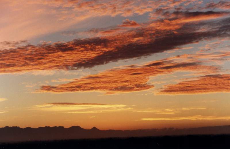 sunrise on altocumulus