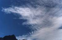 cirrocumlus waves over Devil's Peak