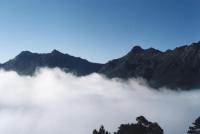 fog and hillside above Hout Bay