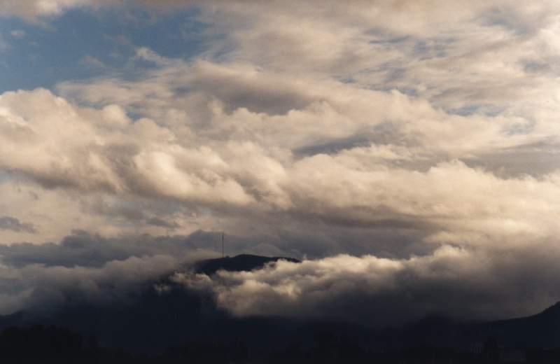 stratus layers over Constantiaberg