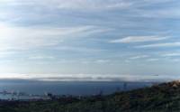 fog and cirrus over Table Bay