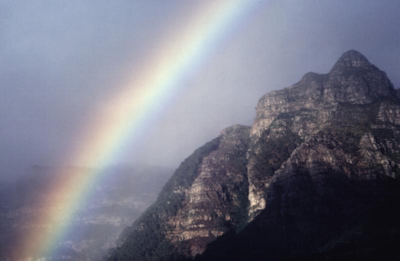 rainbow over Devil's Peak