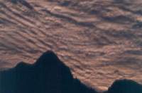 cirrocumlus layer over Devil's Peak
