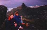 Lions Head and Kloof Nek from Table Mountain