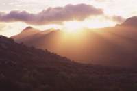 sunset over Silvermine Nature Reserve