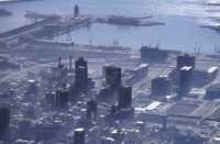 City Centre and Harbour with winter haze