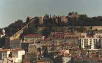 Lisbon Castle on hillside