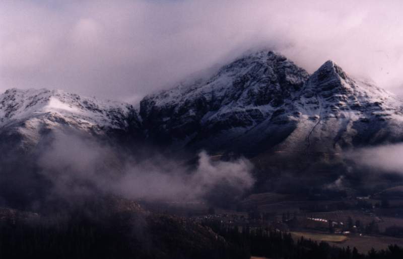 snow covered peak in High Noon valley