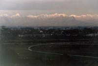 snowy peaks at dusk from Kenilworth