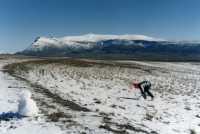 snowy field at top of Theronsberg Pass