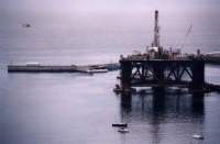 oil rig in Simonstown harbour