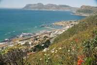 Kalk Bay harbour and Simonstown from above Boyes Drive