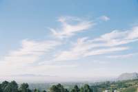 Cirrus patterns over suburbs from Constantia Nek