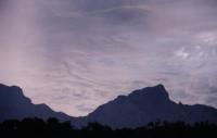 wavy cirrus over Table Mountain