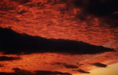 sunrise on black cloud