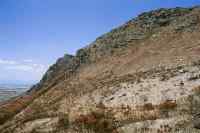 Burned areas of Steenberg Peak and Silvermine Reserve from Ou Kaapse Weg
