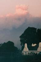 pyrocumulus cloud over Durbanville building at dusk